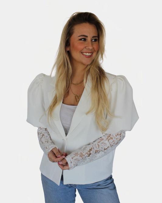 Noah | Lace Blazer Wit