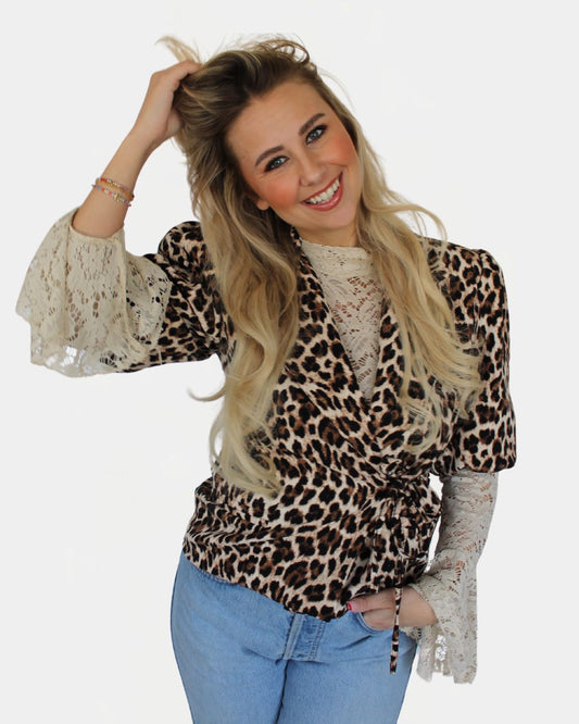 Leo | Wrap Blazer Leopard